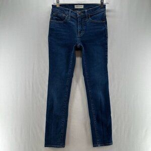 Madewell Jeans Womens 25P 9" Mid-Rise Skinny Medium Washed Stretch Denim Blue